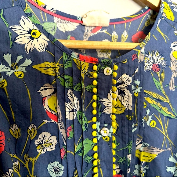 Mini Boden Bird Botanical Print Romper - Picture 2 of 7